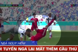 Video cú ngã nguy hiểm khiến cầu thủ nghỉ đến hết Euro 