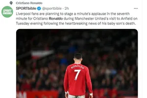 Phút thứ 7 tất cả CĐV Liverpool sẽ chia buồn với số 7 Ronaldo 