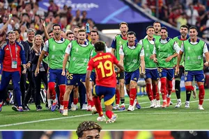 Lội ngược dòng xong, Tây Ban Nha chơi banh “ma” hạ nhục Pháp