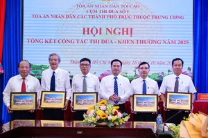 Năm 2025, TAND 6 thành phố trực thuộc Trung ương giải quyết hơn 240.000 vụ việc
