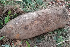 Phát hiện quả bom lớn ở rừng U Minh Hạ