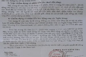 Bạc Liêu: Khởi tố vụ án tham ô tại xã Điền Hải