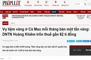 Cà Mau tiếp tục làm rõ vụ tiệm vàng Hoàng Khiêm nghi trốn thuế