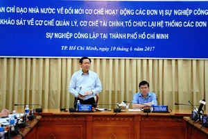 Phó Thủ tướng khảo sát đơn vị sự nghiệp công tại TP.HCM