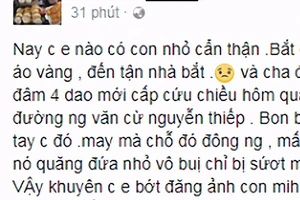 Không có chuyện bắt cóc trẻ em ở Gia Lai 