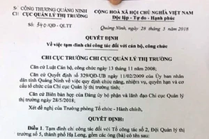 Dừng xe không đúng quy trình, 3 cán bộ bị đình chỉ