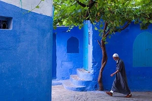 Mê cung xanh ở thị trấn cổ Chefchaouen 