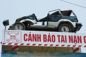 Biển cảnh báo tai nạn giao thông 'độc nhất vô nhị'