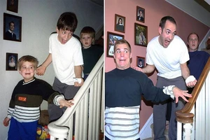 Ngộ nghĩnh với chùm ảnh ngày ấy - bây giờ của 3 anh em