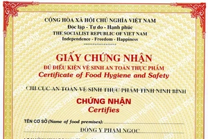 Tọa đàm về Giấy chứng nhận An toàn vệ sinh thực phẩm