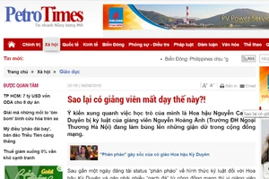 Đình bản Petrotimes, thu hồi thẻ NB của tổng biên tập