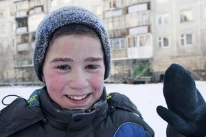 Lạnh -53 độ C, trẻ em Nga vẫn phải đến trường