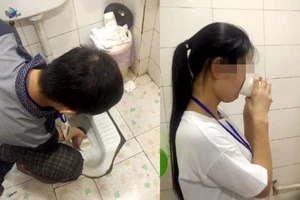 Công ty ở Trung Quốc phạt nhân viên uống nước toilet