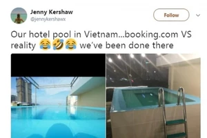 Du khách 'té ngửa' với mánh quảng cáo hồ bơi khách sạn 