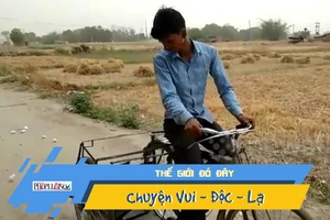 Video: Thích thú với máy dọn rác làm từ phế liệu