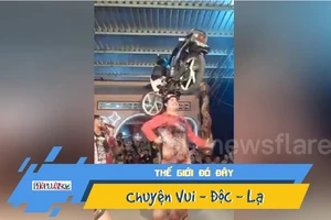 Video: Mặc áo dài, vừa múa vừa đội xe máy lên đầu gây sốt