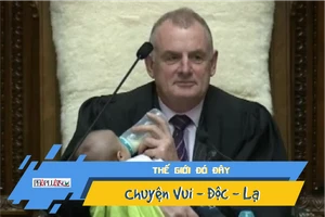 Vừa chủ trì họp quốc hội, vừa cho con bú sữa