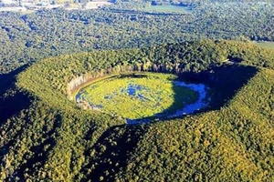 Núi Ngụy nằm trong khu vực cánh đồng núi lửa Ngũ Đại Liên Trì ở tỉnh Hắc Long Giang (Trung Quốc). Ảnh: HANDOUT/SCMP