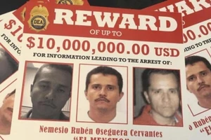 Mỹ vào năm 2018 từng tuyên bố treo thưởng 10 triệu USD cho người cung cấp thông tin để bắt giữ được El Mencho. Ảnh: UNIVISION