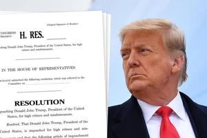 Hạ viện Mỹ thông qua nghị quyết luận tội ông Trump