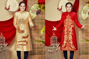 Không khó để kiếm những bộ áo dài nam đặc sắc ngày tết