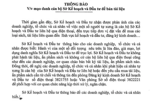 Mạo danh cán bộ Sở KH&ĐT Đà Nẵng đi buôn sách