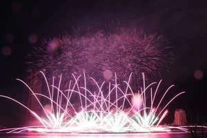 Hàng ngàn bông pháo kể chuyện tình yêu bên sông Hàn