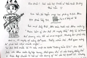 Thư tay trao yêu thương đến các chiến sĩ nơi cách ly