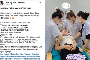 Thẩm mỹ viện chui mạo danh bệnh viện: Bộ Y tế chỉ đạo khẩn