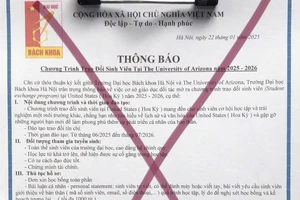 Mạo danh trường đại học kêu gọi sinh viên đi học ở nước ngoài