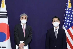 Đặc phái viên Mỹ về Triều Tiên, ông Sung Kim trong chuyến công du tới Seoul. Ảnh: YONHAP