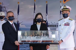 Lãnh đạo Đài Loan Thái Anh Văn tại buổi lễ. Ảnh: TWITTER