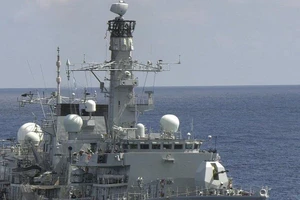 Tàu HMS Richmond. Ảnh: AFP