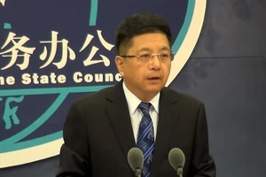 Người phát ngôn Văn phòng các vấn đề Đài Loan của Trung Quốc Ma Xiaoguang. Ảnh: CNA