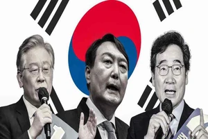 Hàn Quốc bắt đầu chiến dịch tranh cử tổng thống kéo dài 22 ngày. Ảnh: KYODO/YONHAP/REUTERS