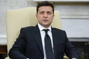 Tổng thống Ukraine Volodymyr Zelensky. Ảnh: Evan Vucci/AP