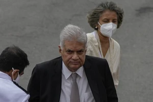Tổng thống Sri Lanka - ông Ranil Wickremesinghe. Ảnh: Eranga Jayawardena/AP