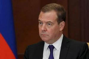 Cựu Tổng thống Nga Dmitry Medvedev. Ảnh: Yekaterina Shtukina/POOL/TASS