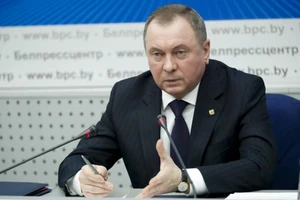 Ngoại trưởng Belarus Vladimir Makei. Ảnh: AFP