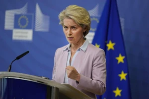 Chủ tịch Ủy ban châu u Ursula von der Leyen. Ảnh: Virginia Mayo/AP