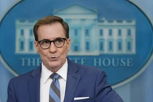 Người phát ngôn của Hội đồng An ninh Quốc gia Mỹ John Kirby. Ảnh: Patrick Semansky/AP