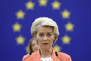 Chủ tịch Uỷ ban châu u Ursula von der Leyen. Ảnh: Jean-Francois Badias/AP