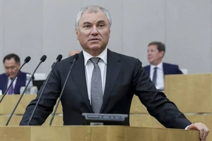 Chủ tịch Duma Quốc gia Vyacheslav Volodin. Ảnh: AP