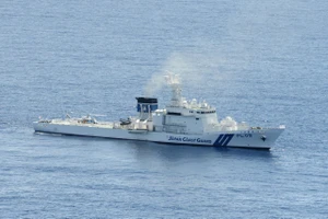 Một tàu của Lực lượng bảo vệ bờ biển Nhật. Ảnh: KYODO NEWS