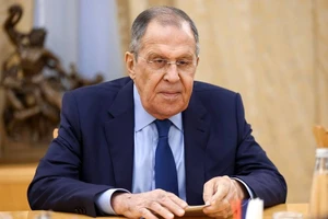 Ngoại trưởng Nga Sergei Lavrov. Ảnh: VĂN PHÒNG BÁO CHÍ BỘ NGOẠI GIAO NGA/TASS