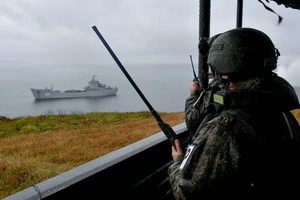 Nga đặt Hạm đội Thái Bình Dương của Nga trong tình trạng báo cao nhằm kiểm tra năng lực sẵn sàng chiến đấu của quân đội nước này. Ảnh: Yuri Smityuk/TASS