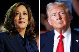 Phó Tổng thống Mỹ Kamala Harris và cựu Tổng thống Mỹ Donald Trump. Ảnh: THE WASHINGTON POST