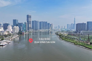 Cận cảnh khu vực sắp xây cầu đi bộ 1.000 tỷ bắc qua sông Sài Gòn
