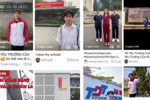 Trend ‘Tôi yêu trường của tôi’ nổi bật các nền tảng mạng xã hội 