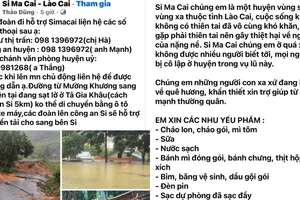 Cộng đồng mạng kêu gọi hỗ trợ bà con vùng bão, lũ 